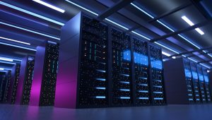 Working Data Center Full of Rack Servers and Supercomputers, Modern Telecommunications, Artificial Intelligence, Supercomputer Technology Concept.3d rendering,conceptual image. Working Data Center Full of Rack Servers and Supercomputers, Modern Telecommunications, Artificial Intelligence, Supercomputer Technology Concept.3d rendering,conceptual image.